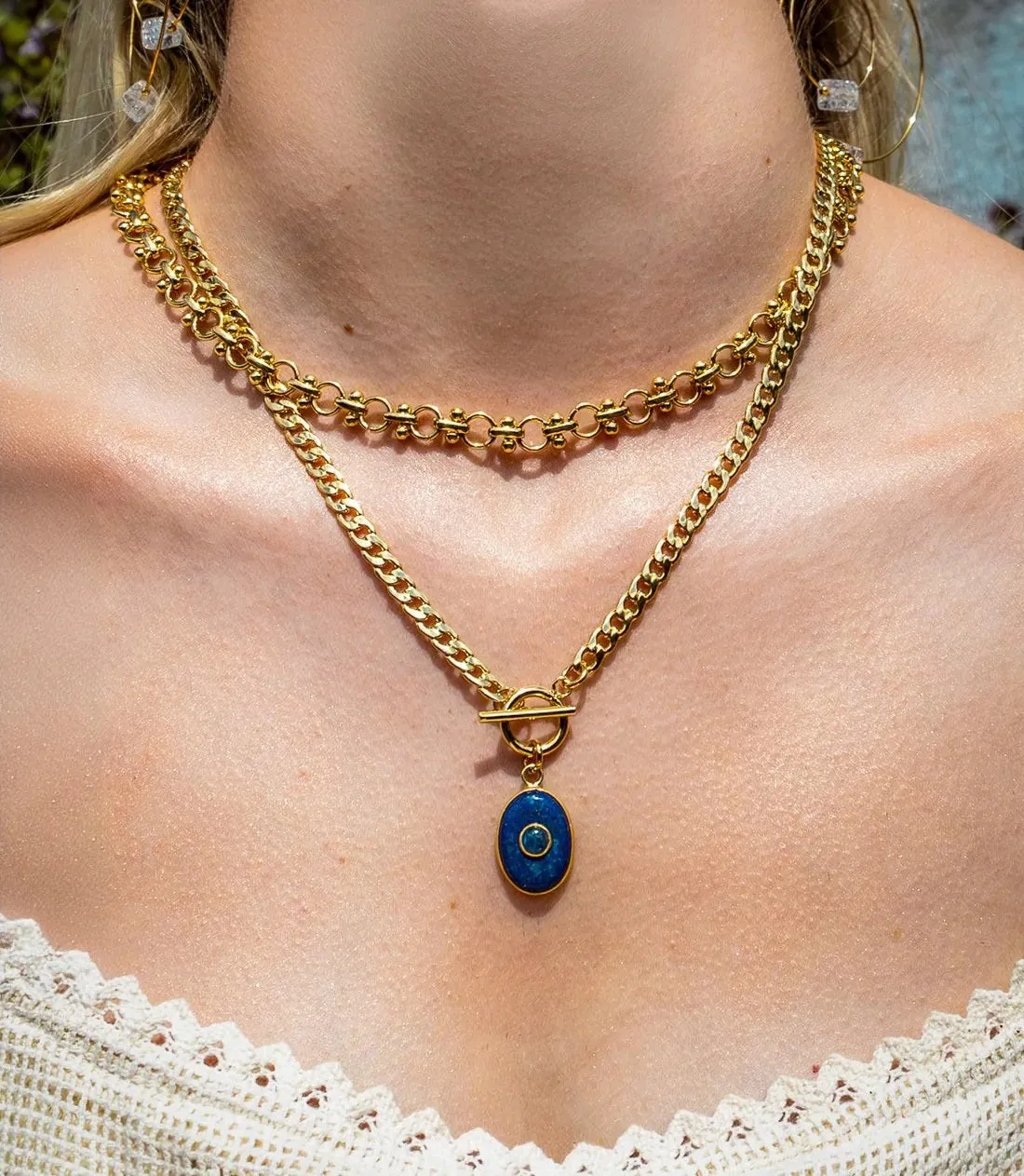 Kybalion Santorini Necklace Lapis