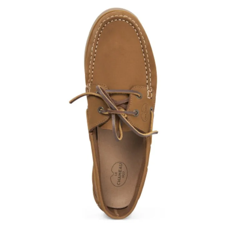 Le Chameau Galion Nubuck Homme Deck Shoes - Tan