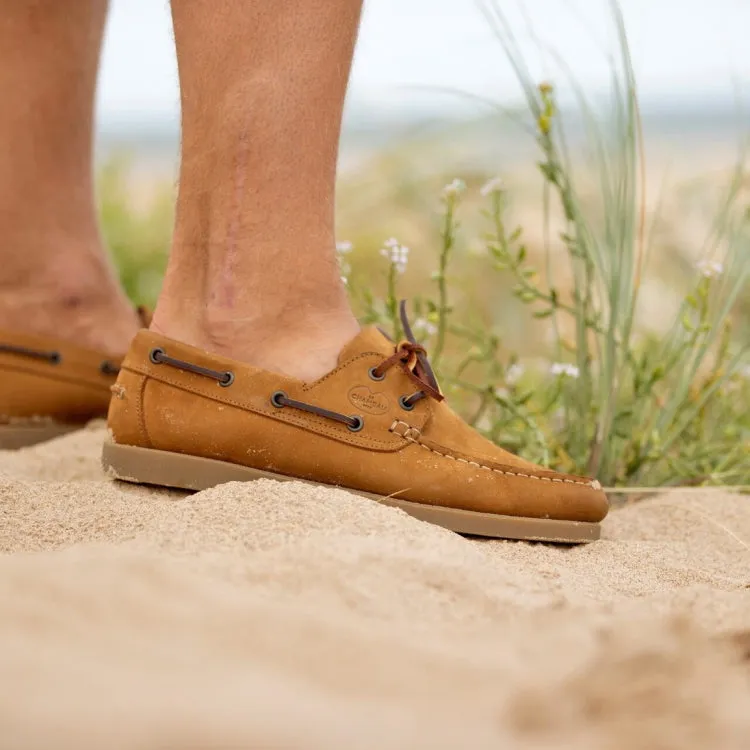 Le Chameau Galion Nubuck Homme Deck Shoes - Tan