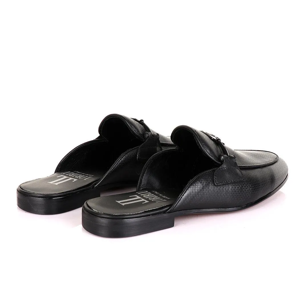 LoriBlu Classic Mole Black Half Leather Shoe