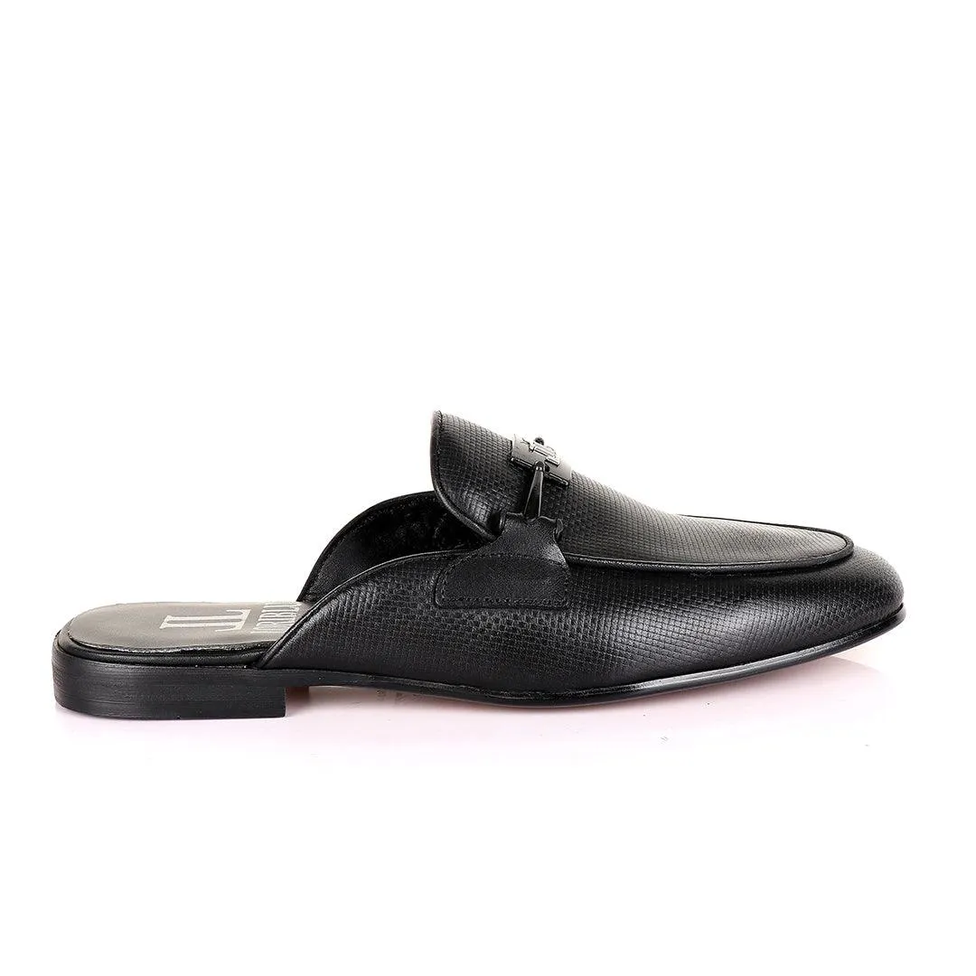 LoriBlu Classic Mole Black Half Leather Shoe