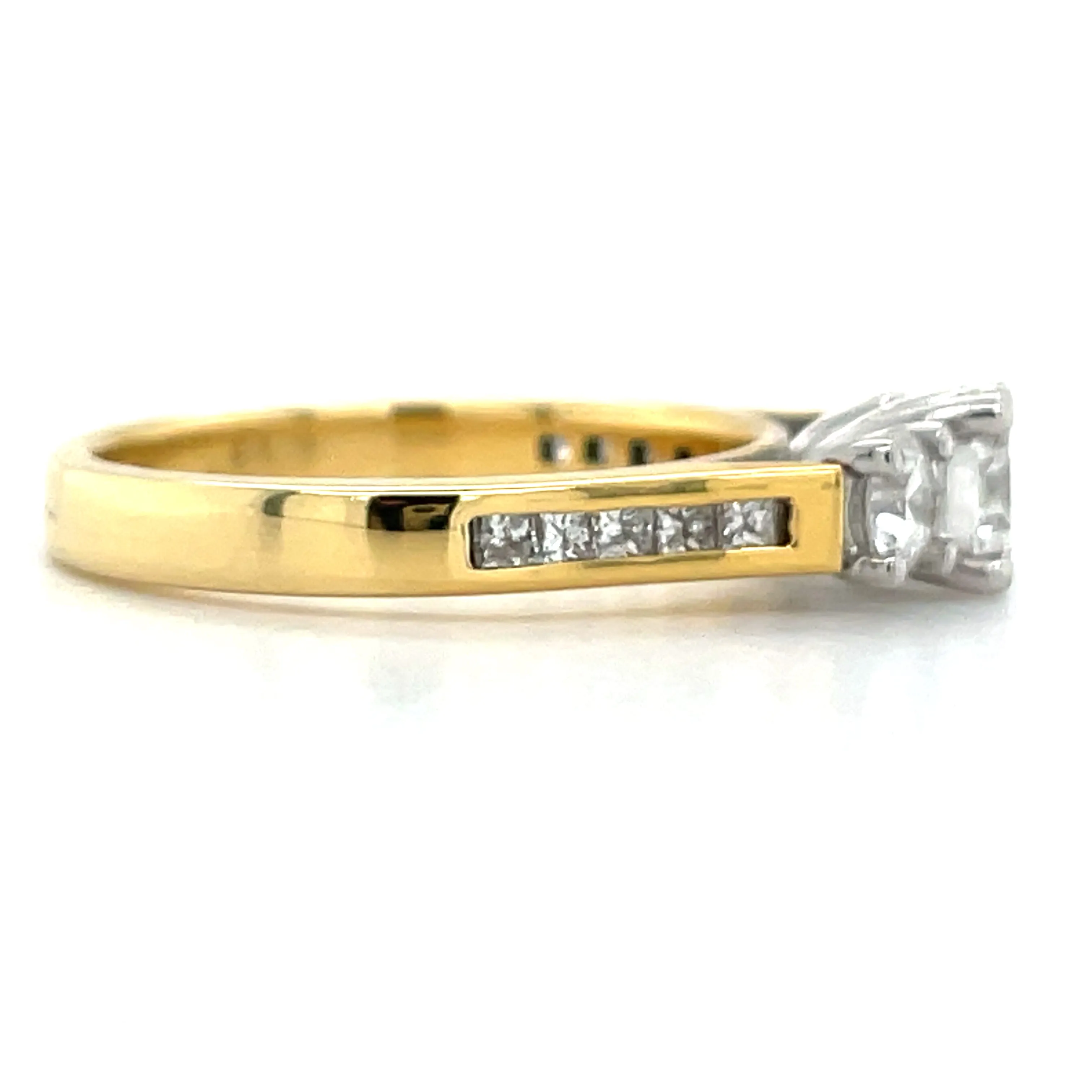 Lucy - 18ct Yellow Gold Three Stone Earth Grown Diamond Engagement Ring