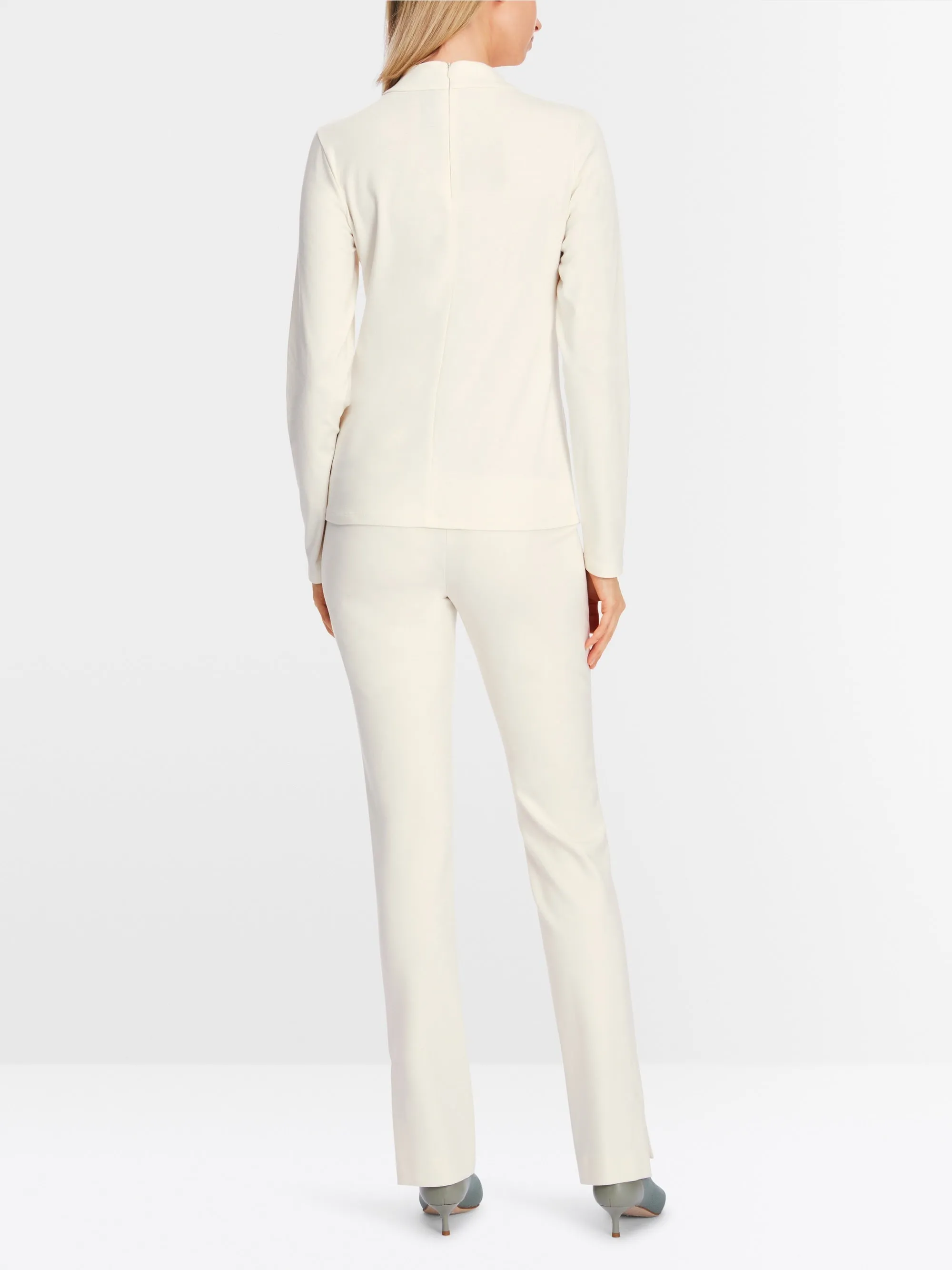 Marc Cain Top With Knot Detail Ecru