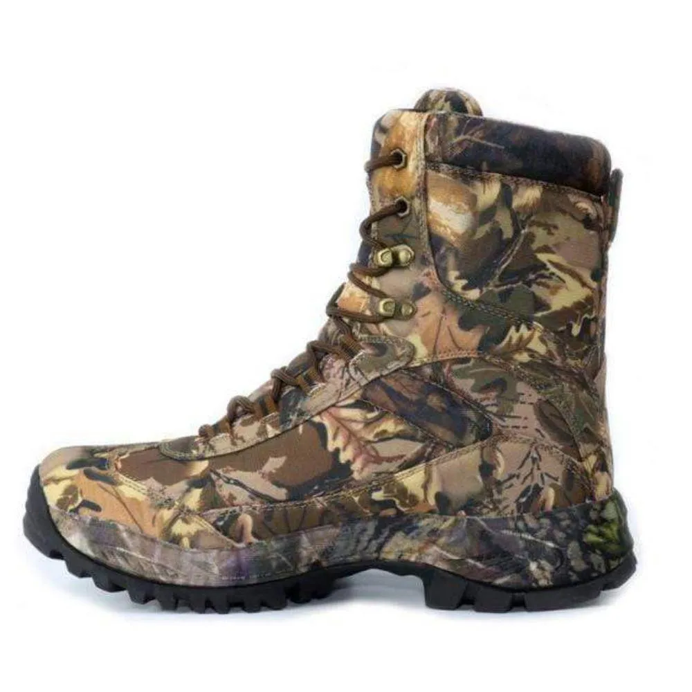 Men's Camo Tactical Hunting Boots - Durable Outdoor Hiking Gear