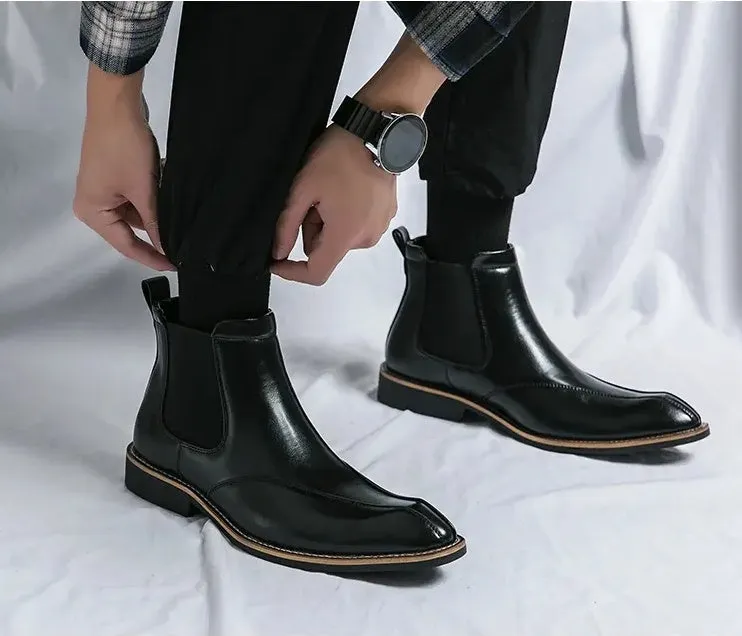 Men's fall new large size high top shoes Fashion trend men's short boots casual shoes 38-45 size