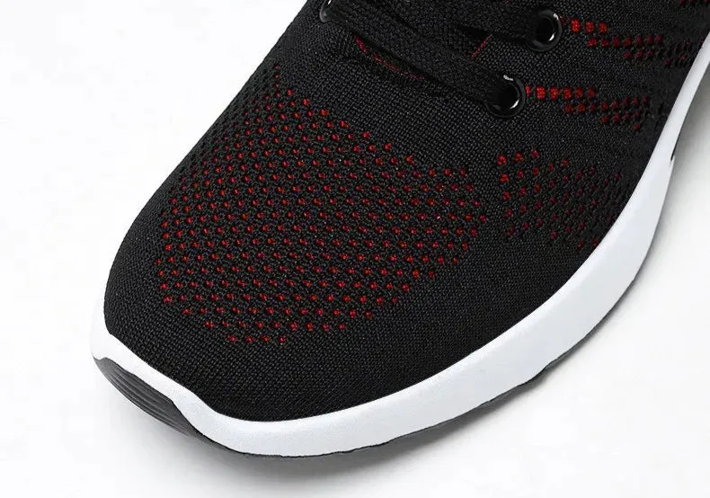 Men's Lightweight Mesh Lace-Up Running Sneakers