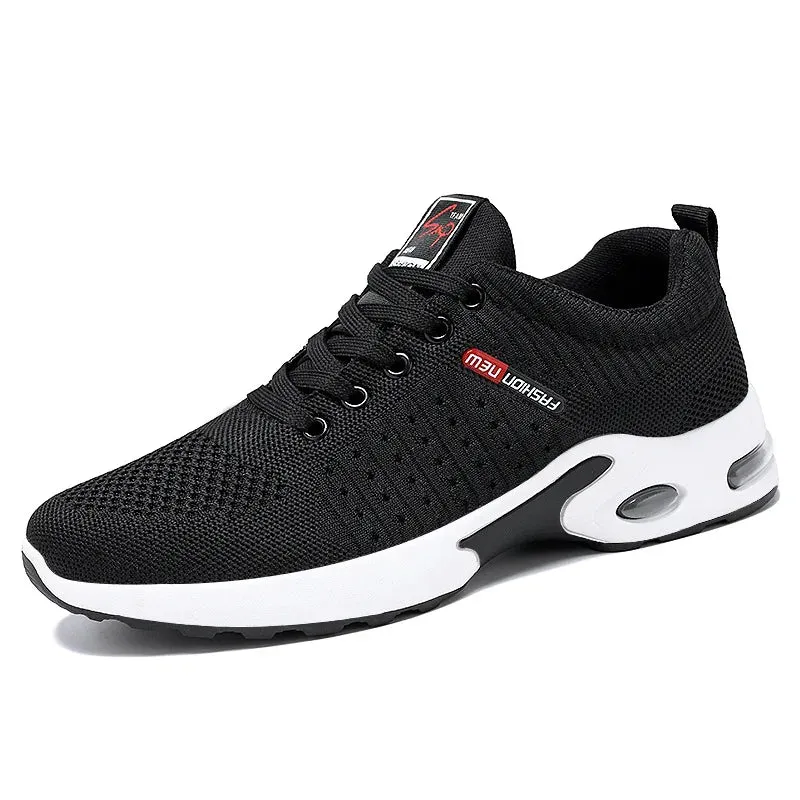 Men's Lightweight Mesh Lace-Up Running Sneakers