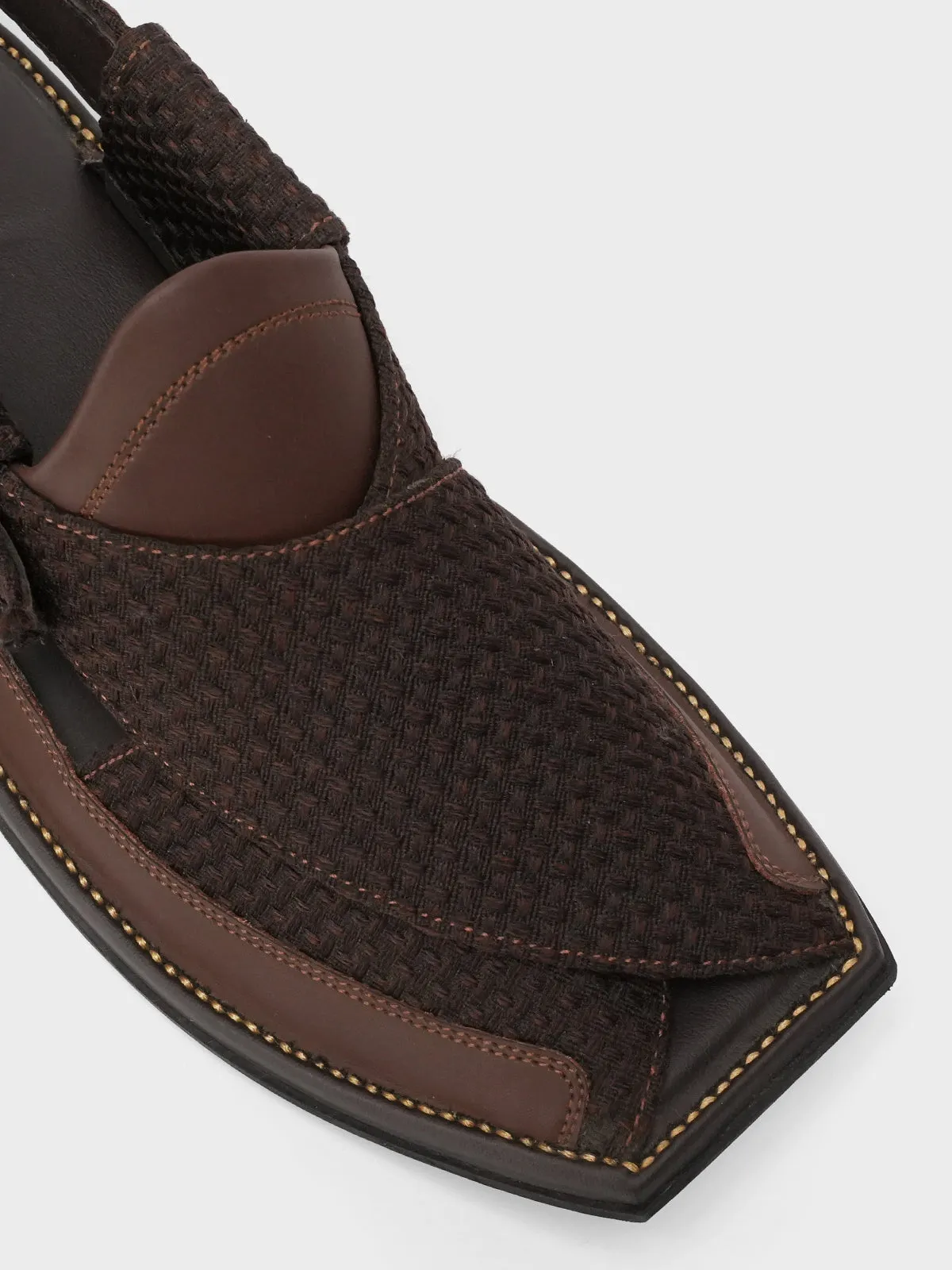 Mens "KIPP" Designer Leather Peshawari Sandals