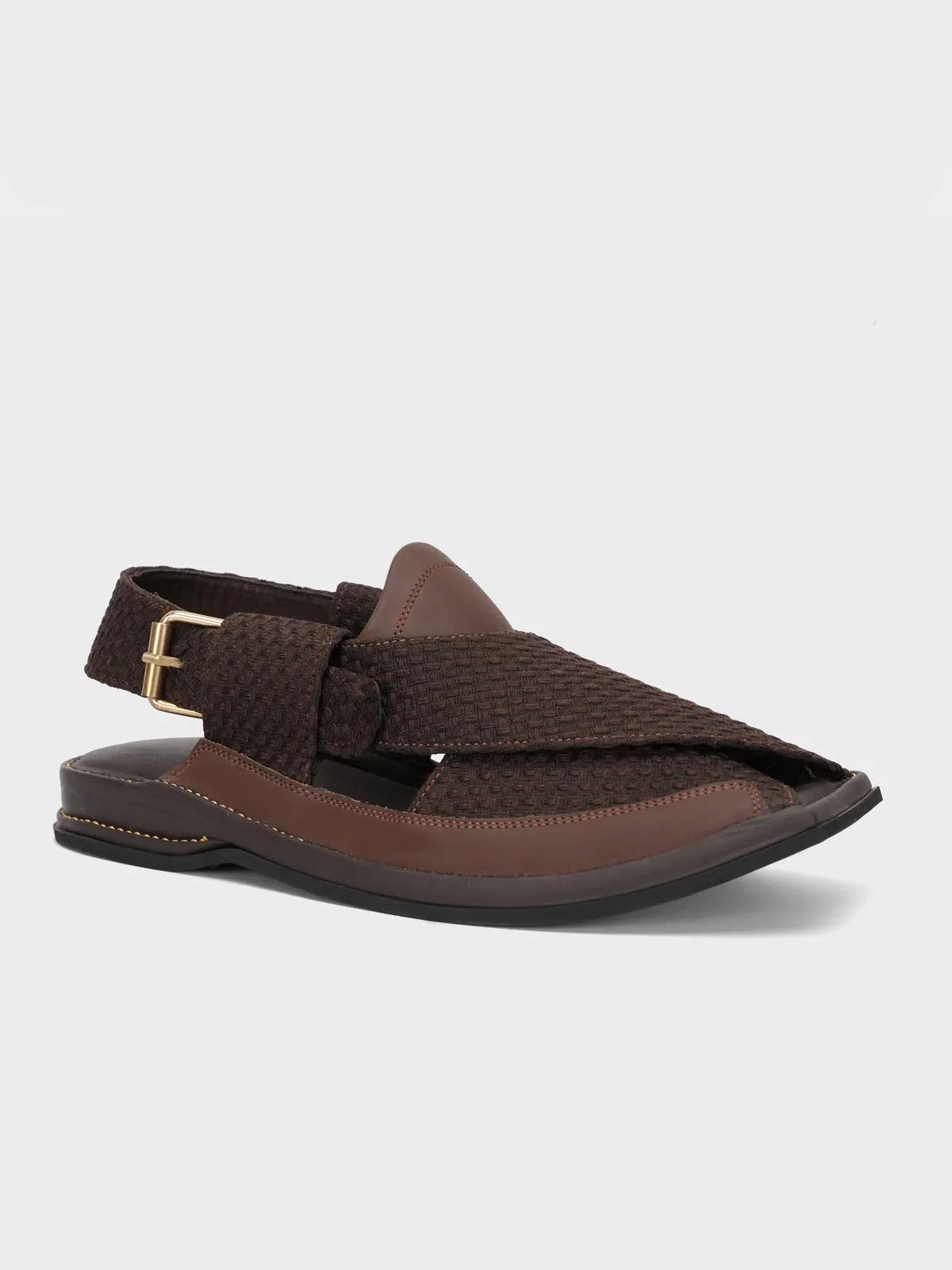 Mens "KIPP" Designer Leather Peshawari Sandals