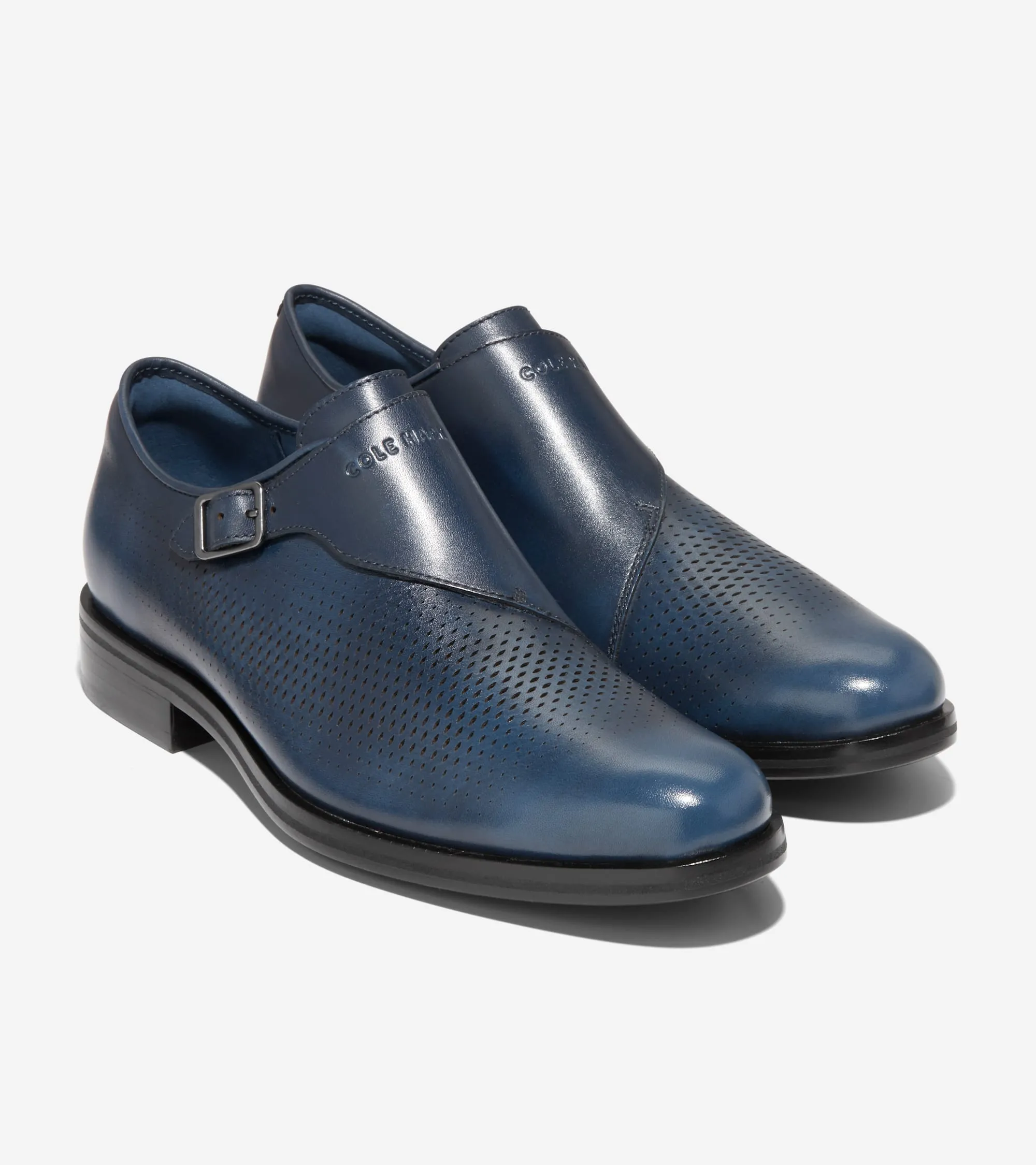 Men's Washington Grand Laser Monk Strap Shoes