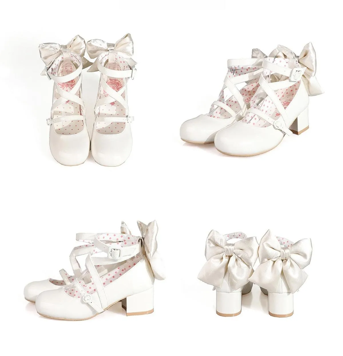 MODO~Follow in the Moonlight~Sweet Lolita Round Toe Shoes with Large Bow