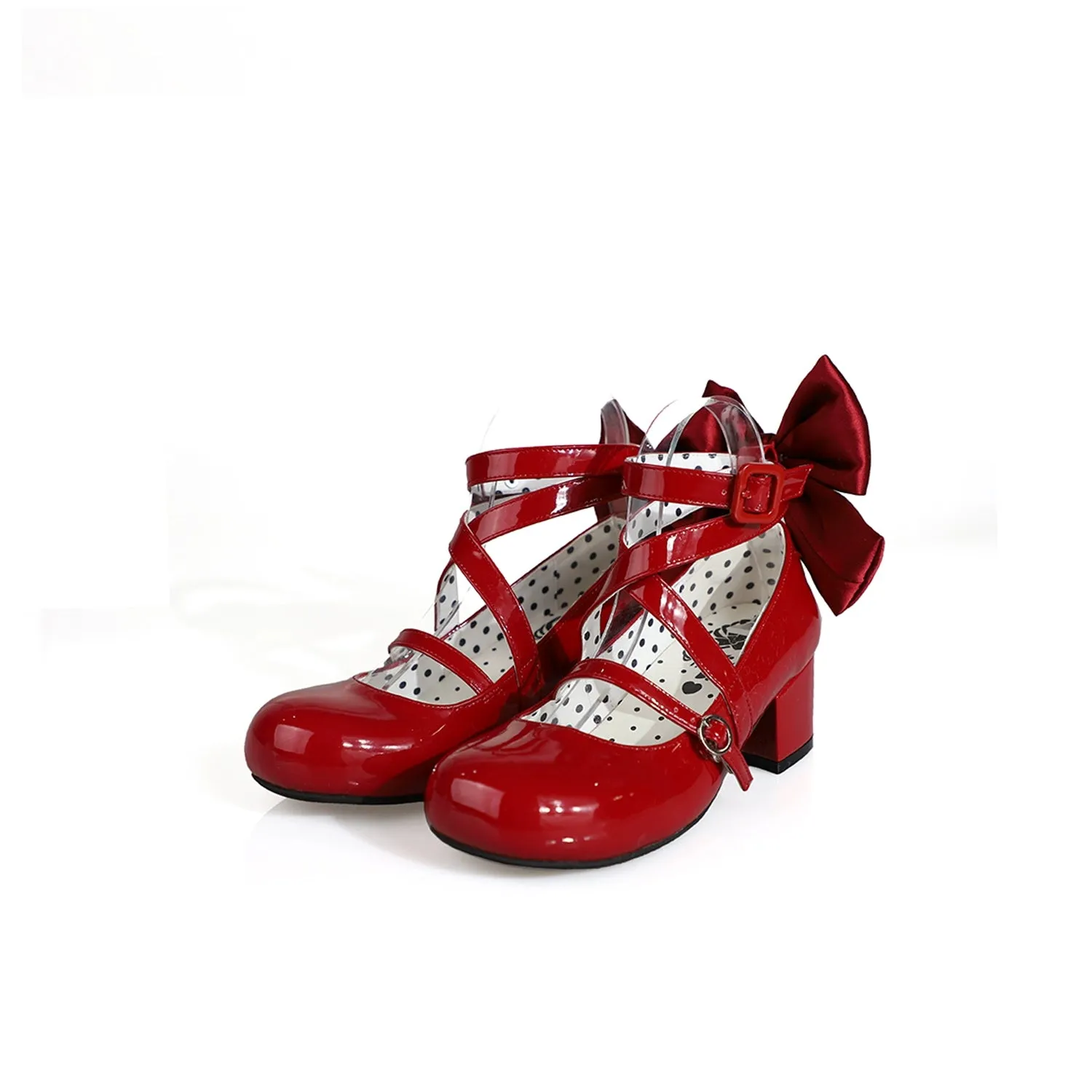 MODO~Follow in the Moonlight~Sweet Lolita Round Toe Shoes with Large Bow