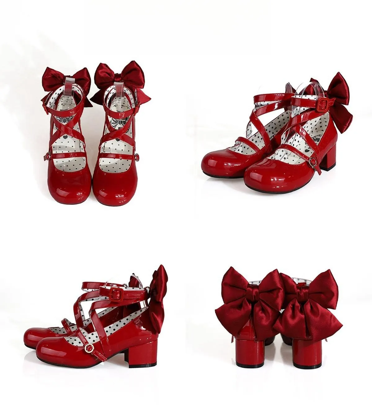 MODO~Follow in the Moonlight~Sweet Lolita Round Toe Shoes with Large Bow