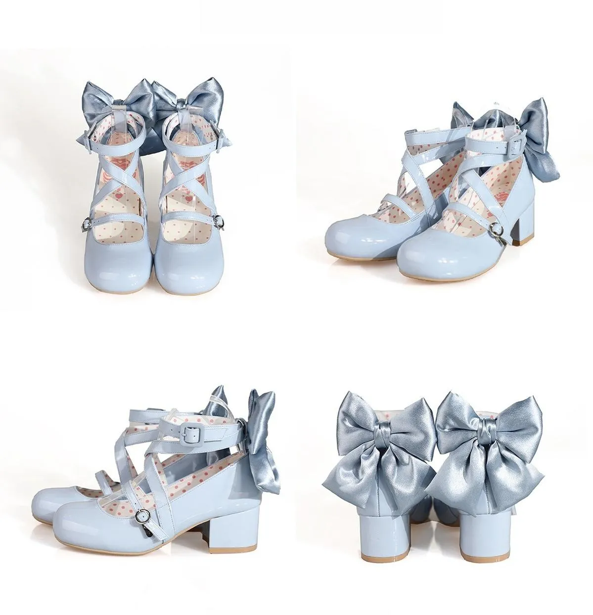 MODO~Follow in the Moonlight~Sweet Lolita Round Toe Shoes with Large Bow