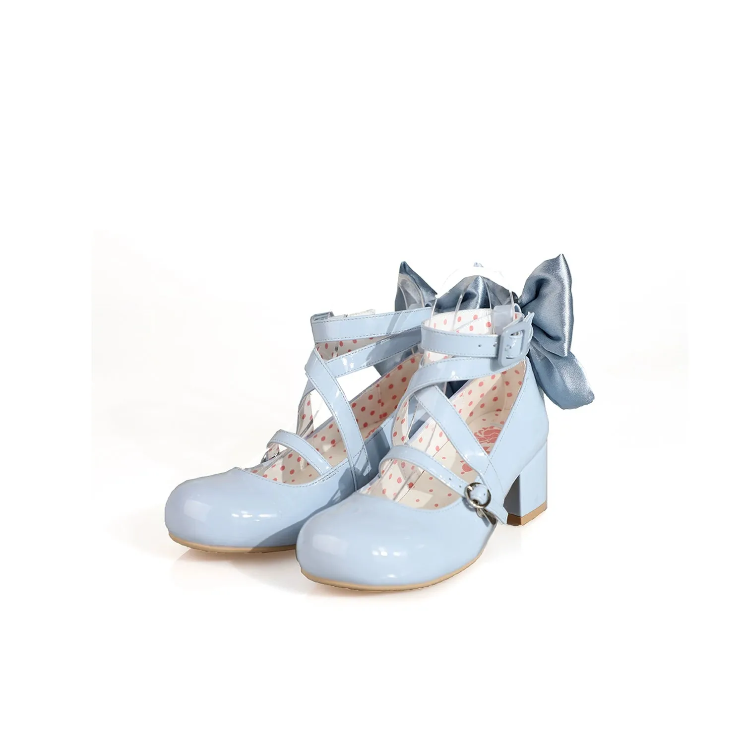 MODO~Follow in the Moonlight~Sweet Lolita Round Toe Shoes with Large Bow