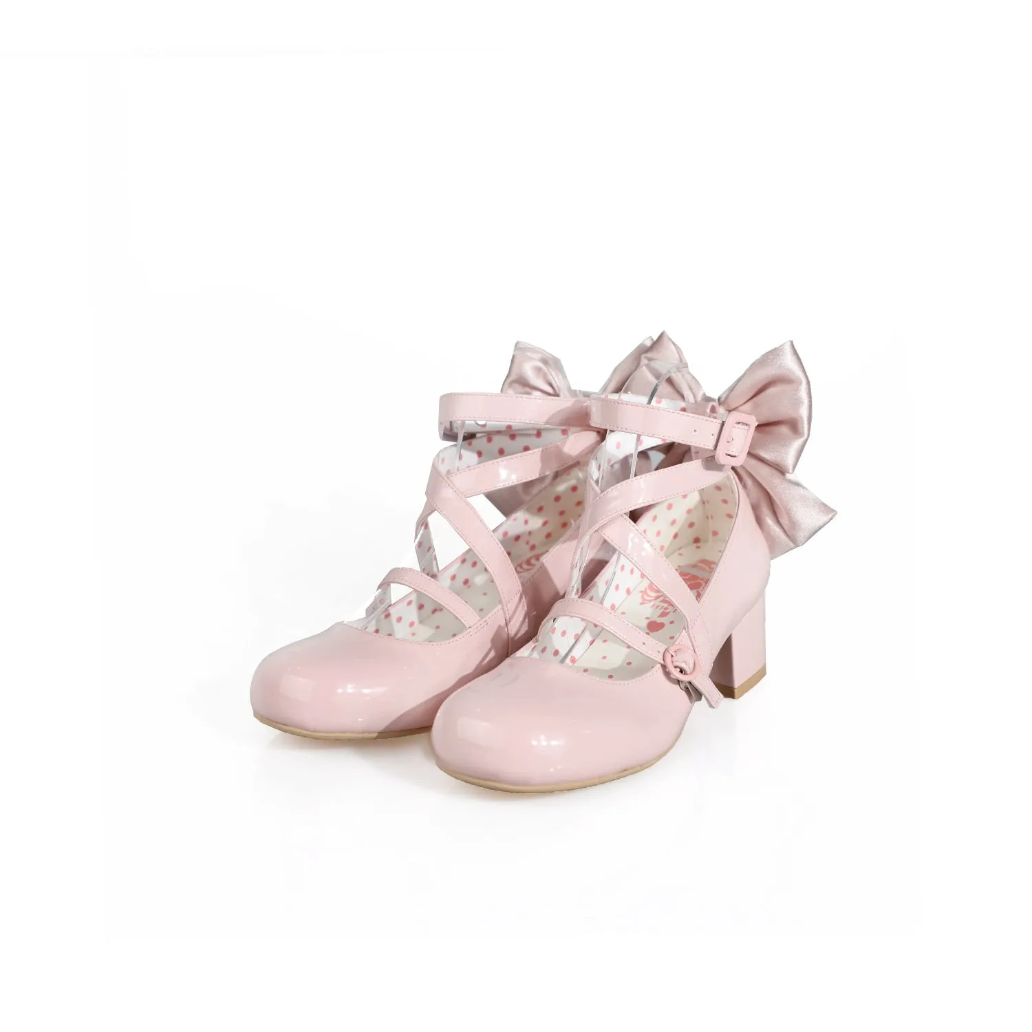 MODO~Follow in the Moonlight~Sweet Lolita Round Toe Shoes with Large Bow