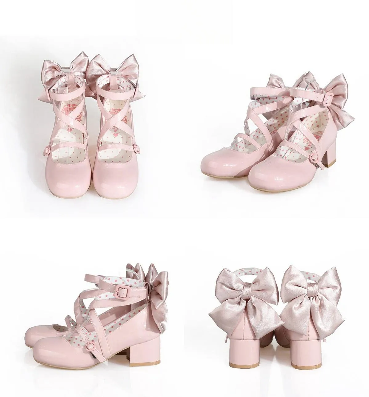 MODO~Follow in the Moonlight~Sweet Lolita Round Toe Shoes with Large Bow