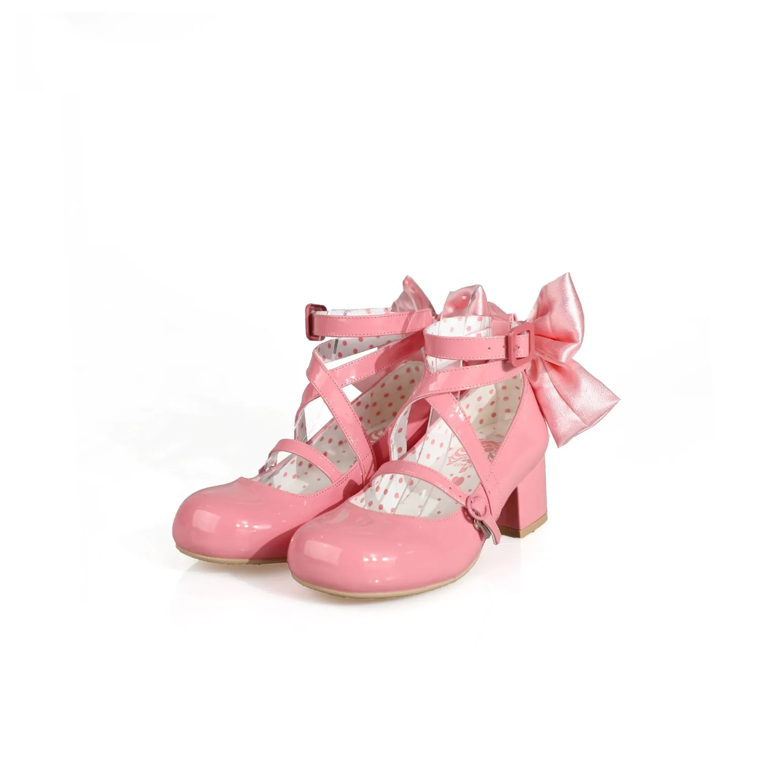 MODO~Follow in the Moonlight~Sweet Lolita Round Toe Shoes with Large Bow