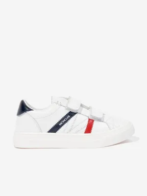 Moncler Enfant Kids Petit Monaco Low Top Trainers in White