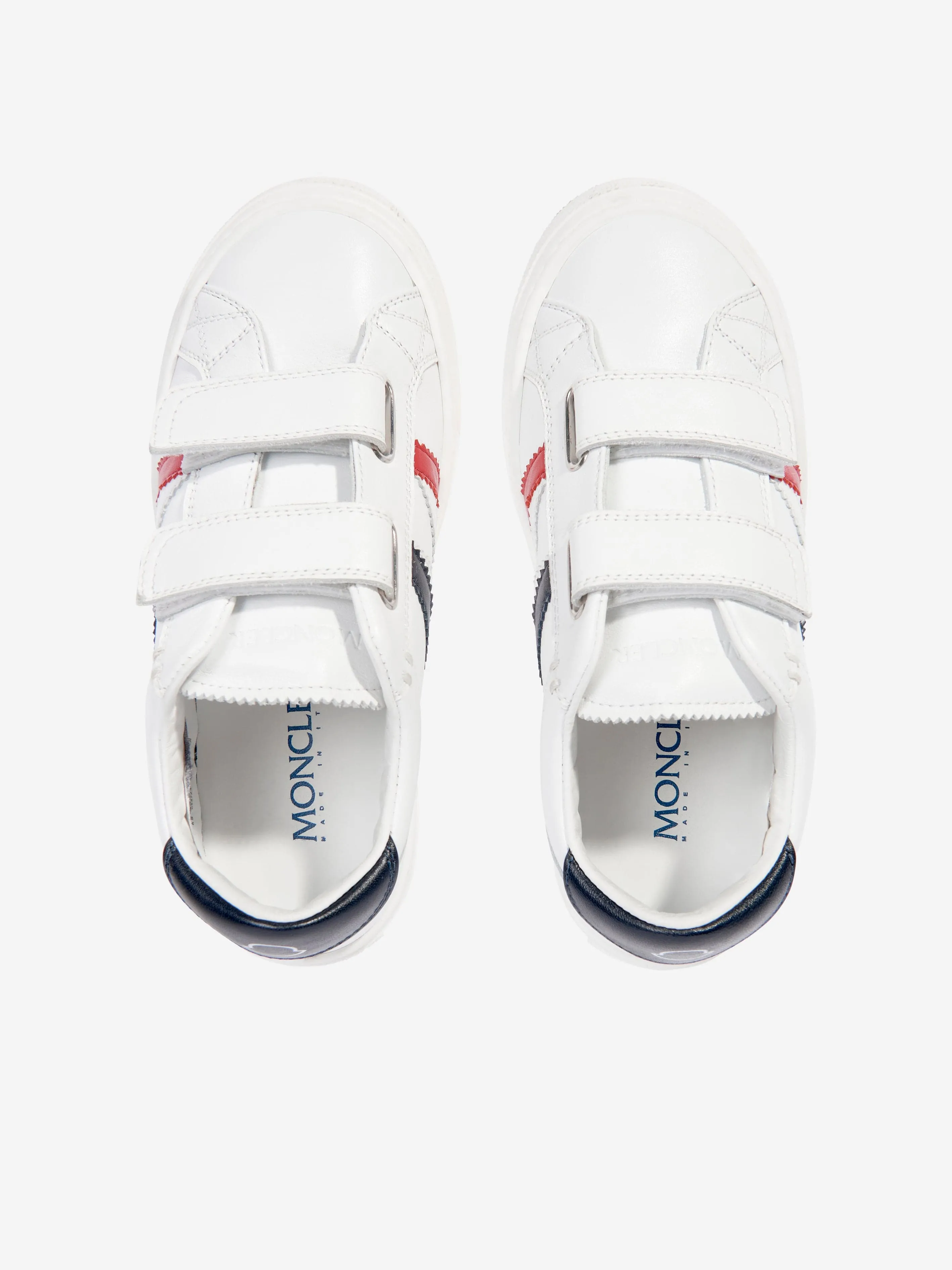 Moncler Enfant Kids Petit Monaco Low Top Trainers in White