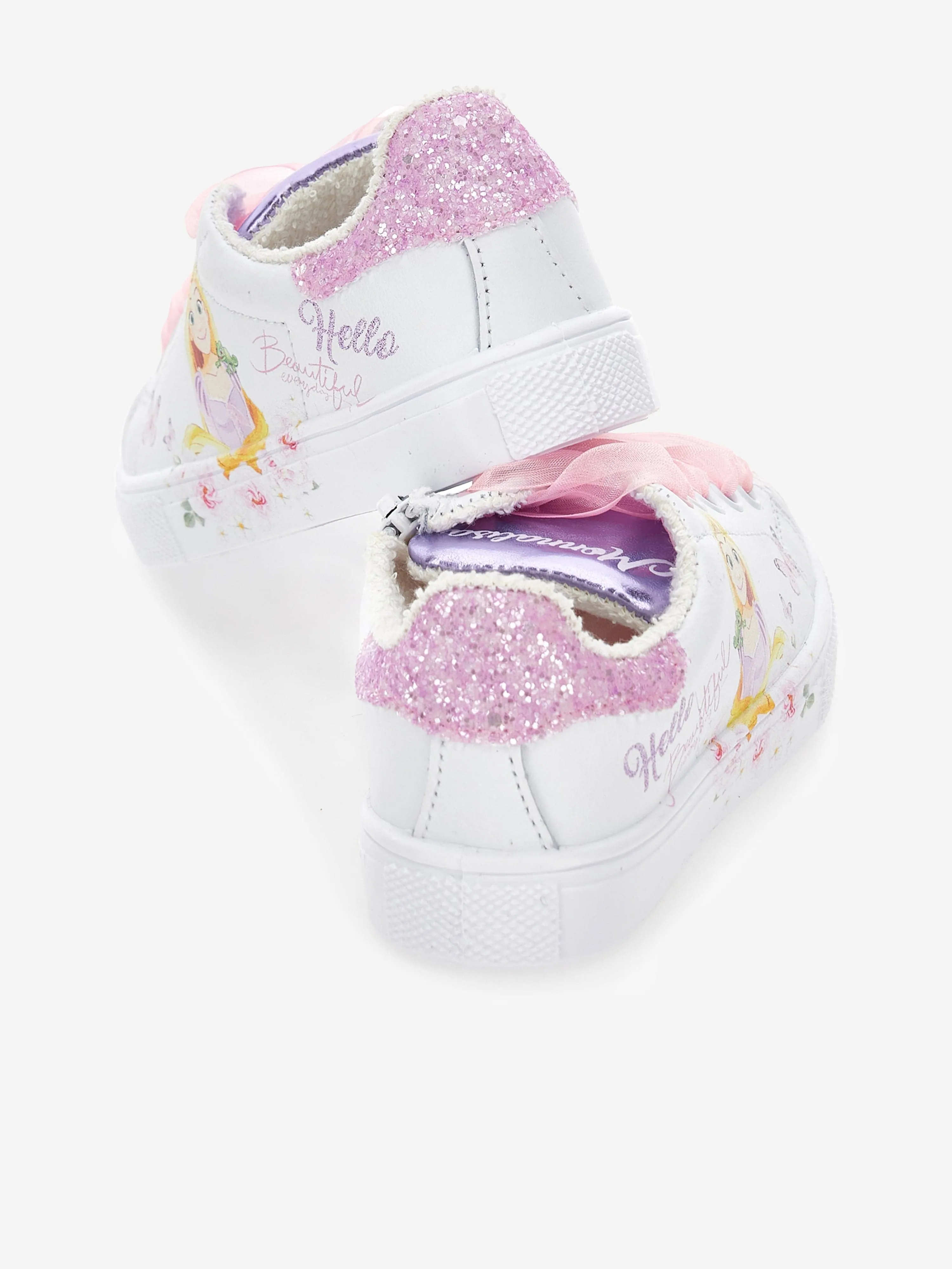 Monnalisa Girls Princess Trainers in White