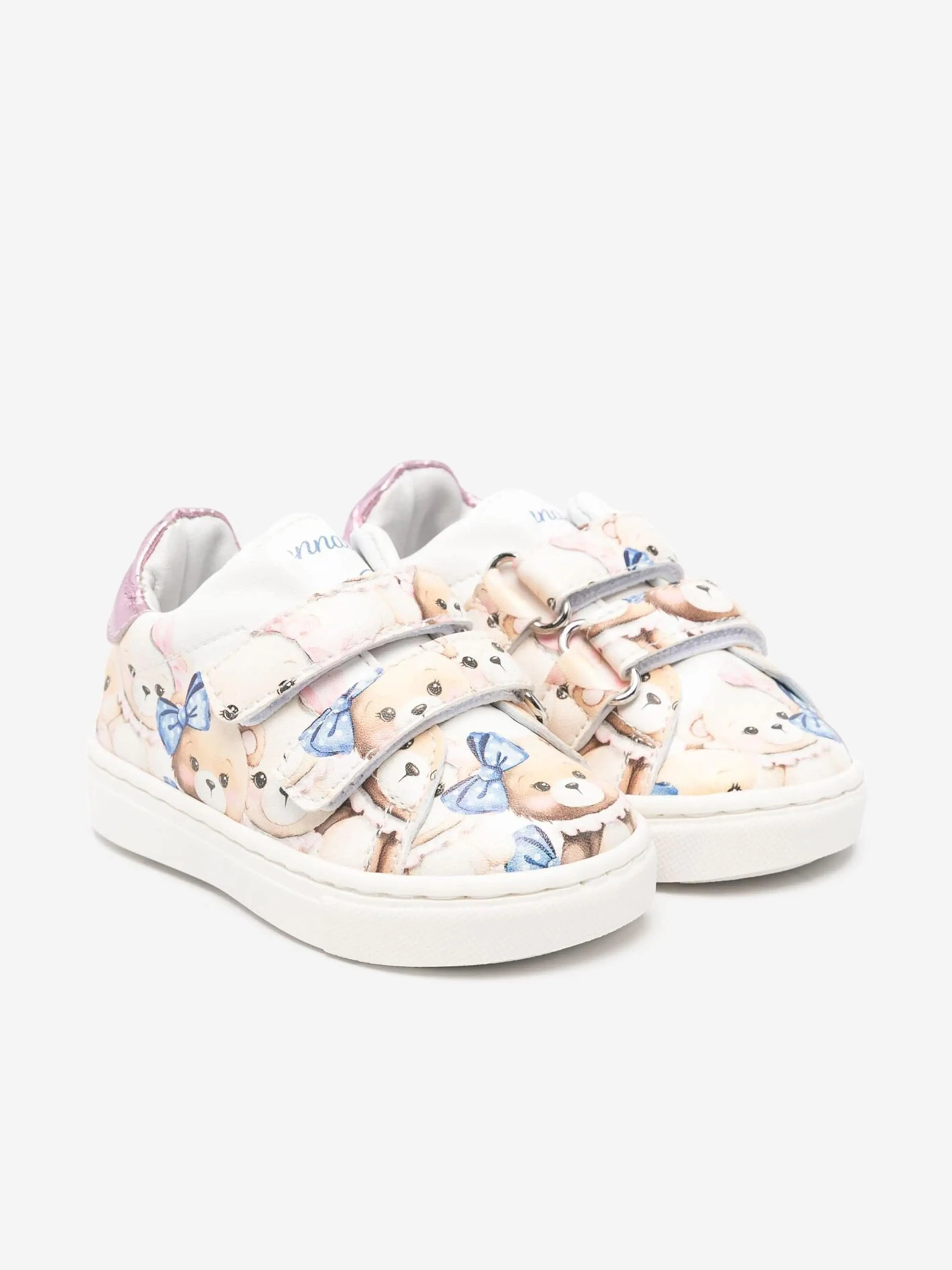 Monnalisa Girls Teddy Bear Trainers in Multicolour