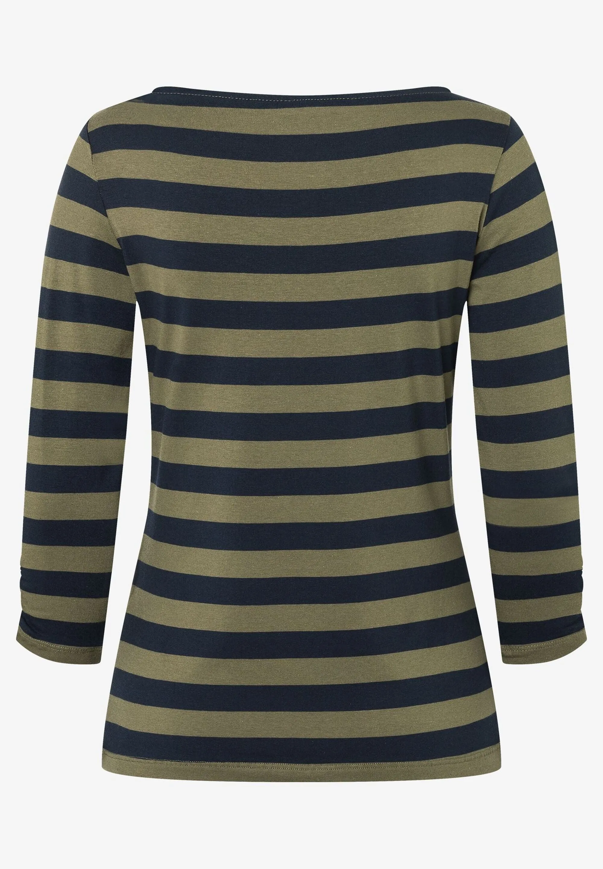 More & More Striped Long Sleeve Tee Navy/Olive