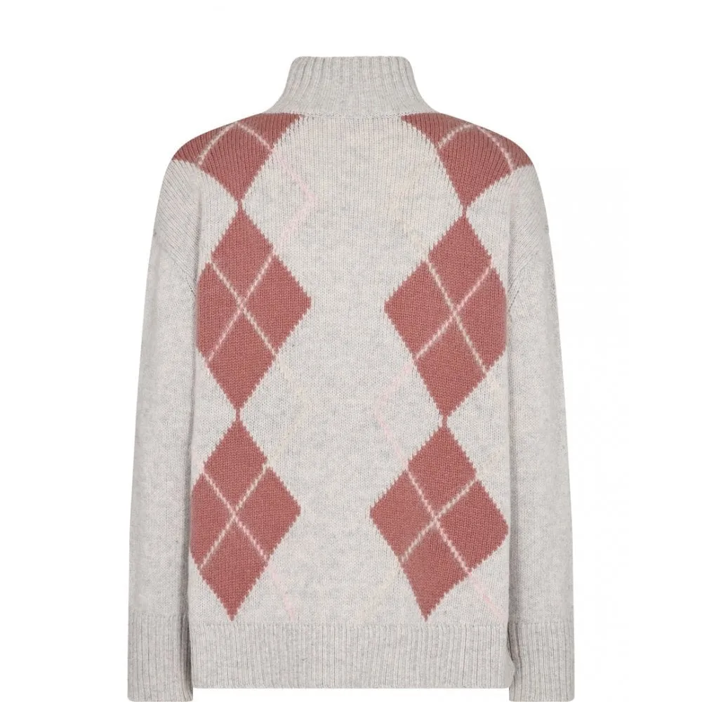 Mos Mosh Zima Diamond Knit Pattern Sweater