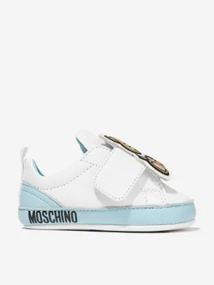 Moschino Baby Boys Leather Teddy Bear Trainers