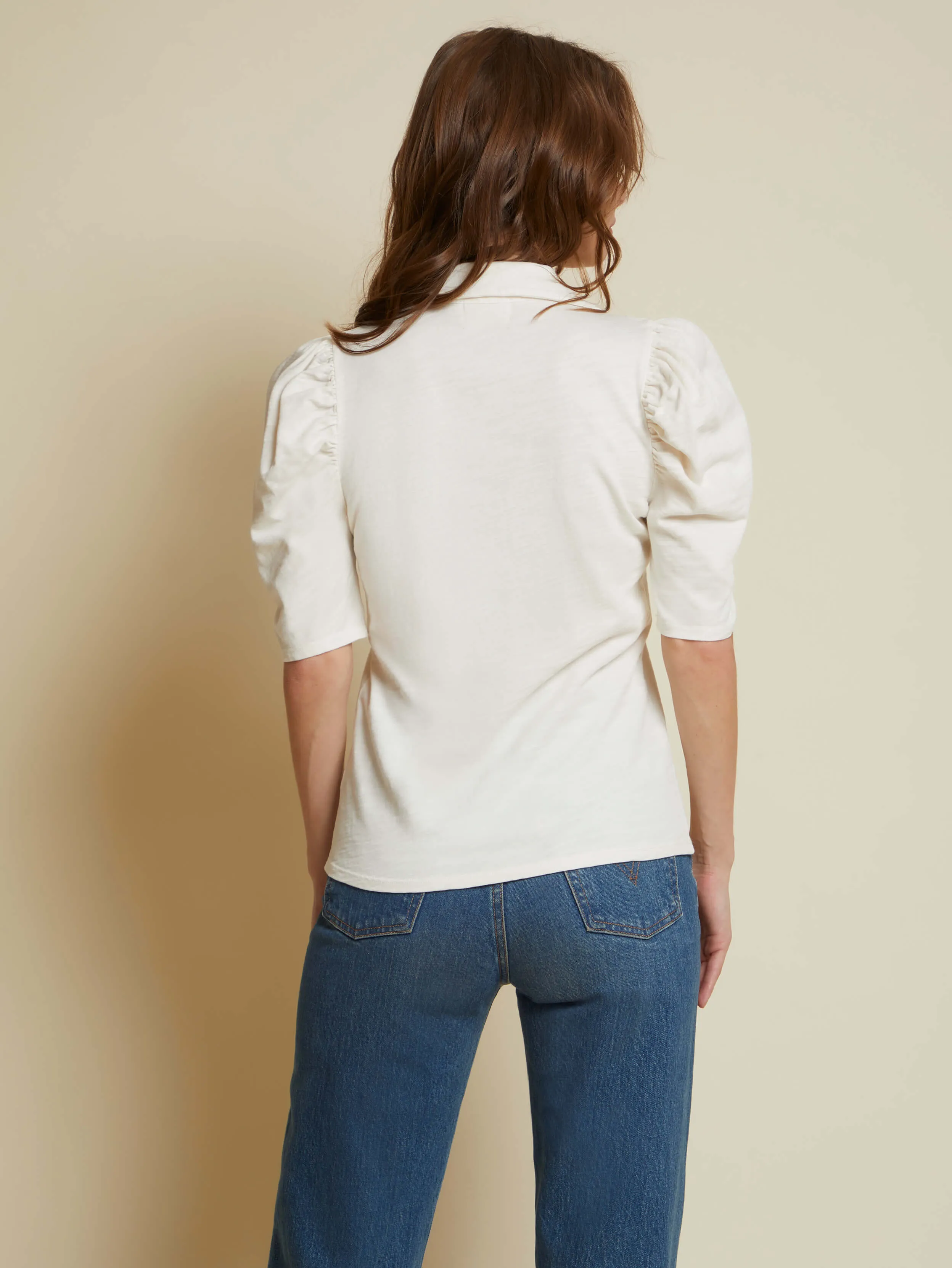 Nation LTD - Ennis Feminine Workshirt in Off White