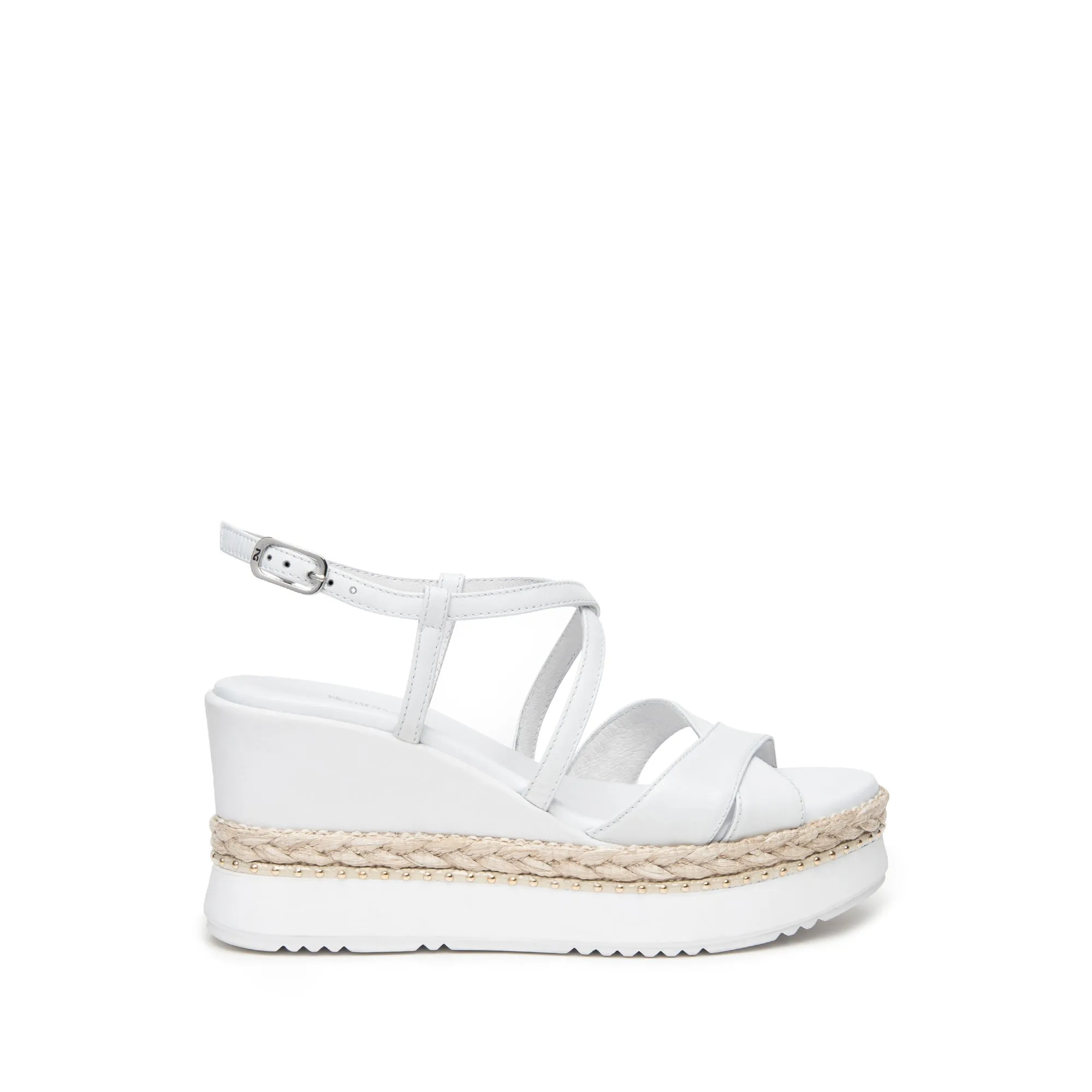 NeroGiardini Wedged Sandals in White