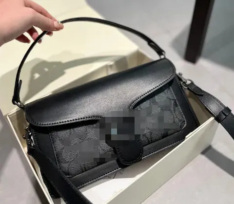 New fashion bag Tote Shoulder Charm High Quality Genuine Leather Small 26cm Tabby Bag Cross Body Bags Purses Designer Woman Handbag Black Purse