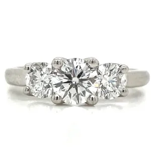 Niamh - Platinum Three Stone 1.30ct Earth Grown Diamond Engagement Ring