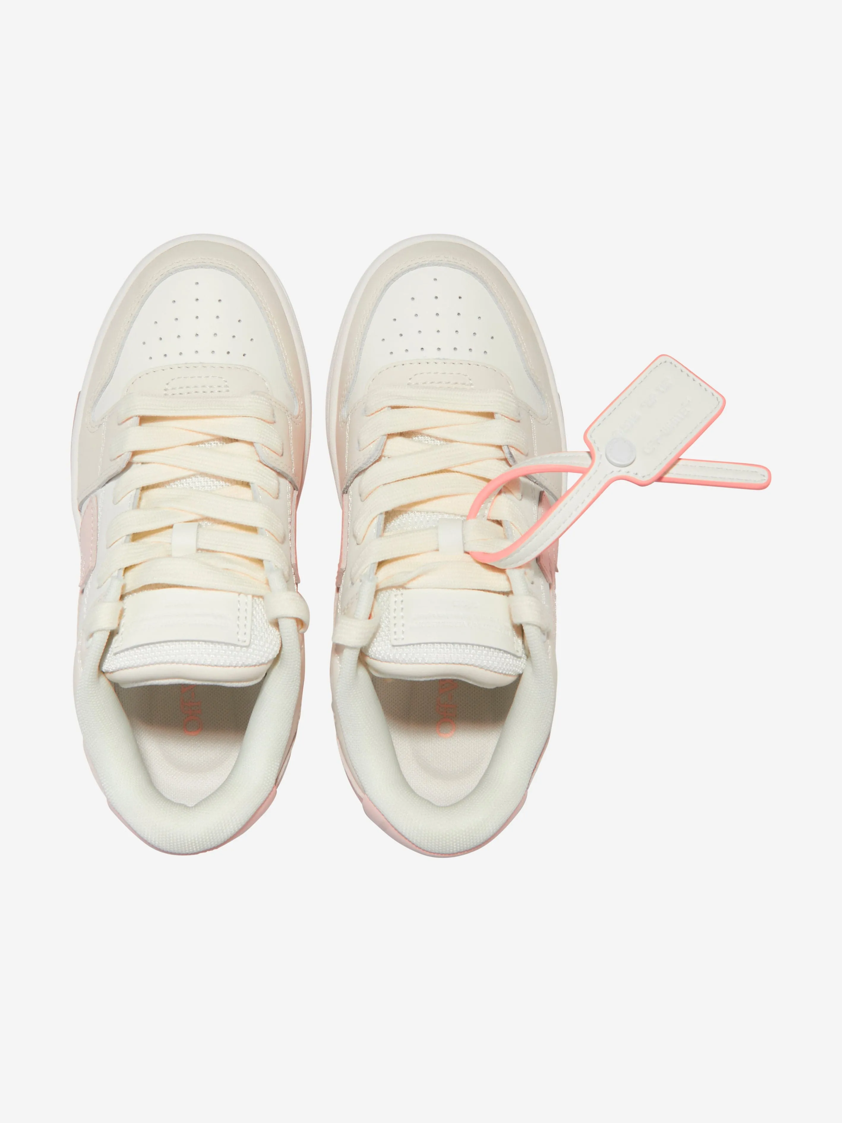 Off-White Girls Leather Out Of Office Trainers in White