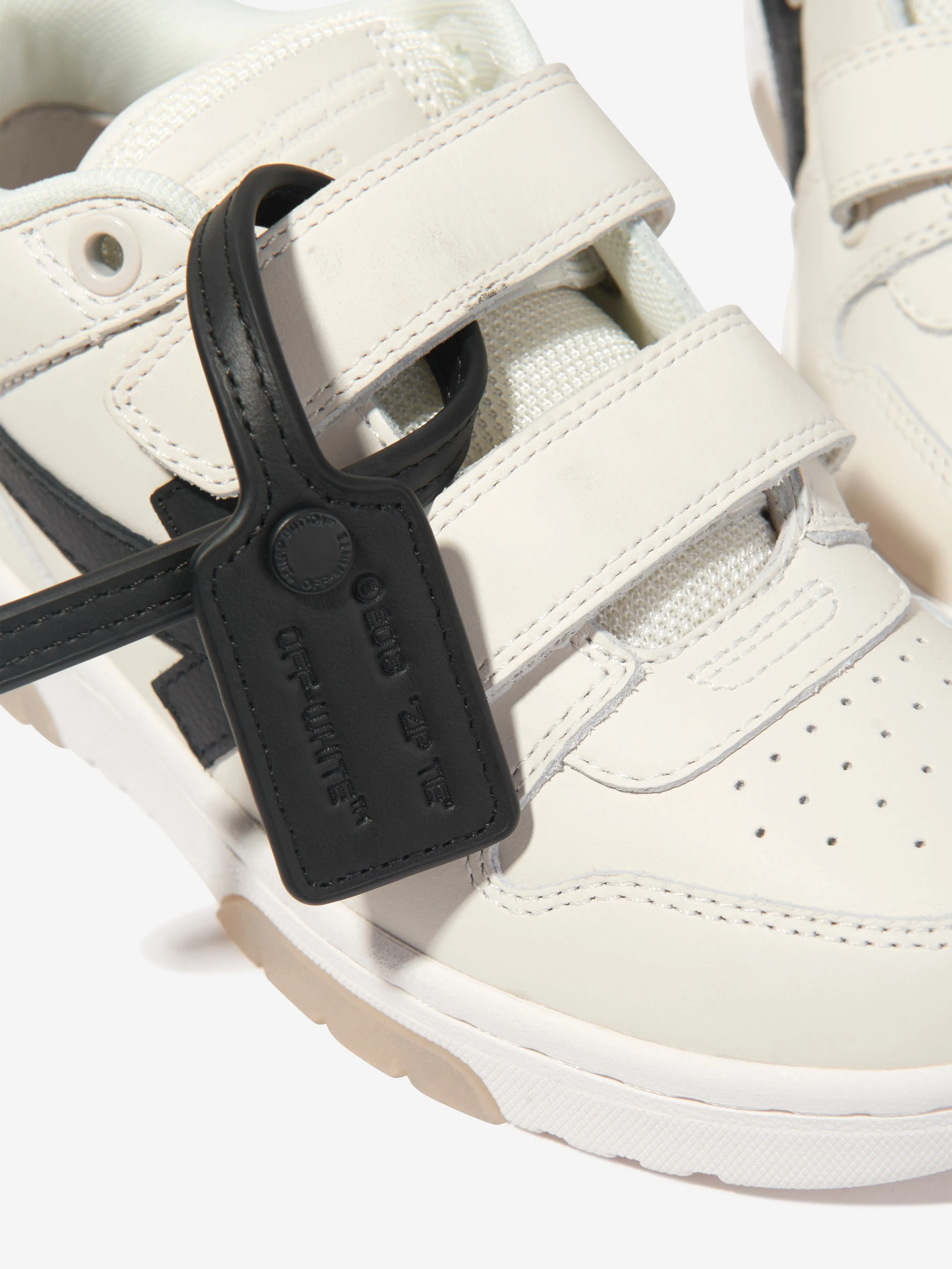 Off-White Kids Leather Out Of Office Straps Trainers in White