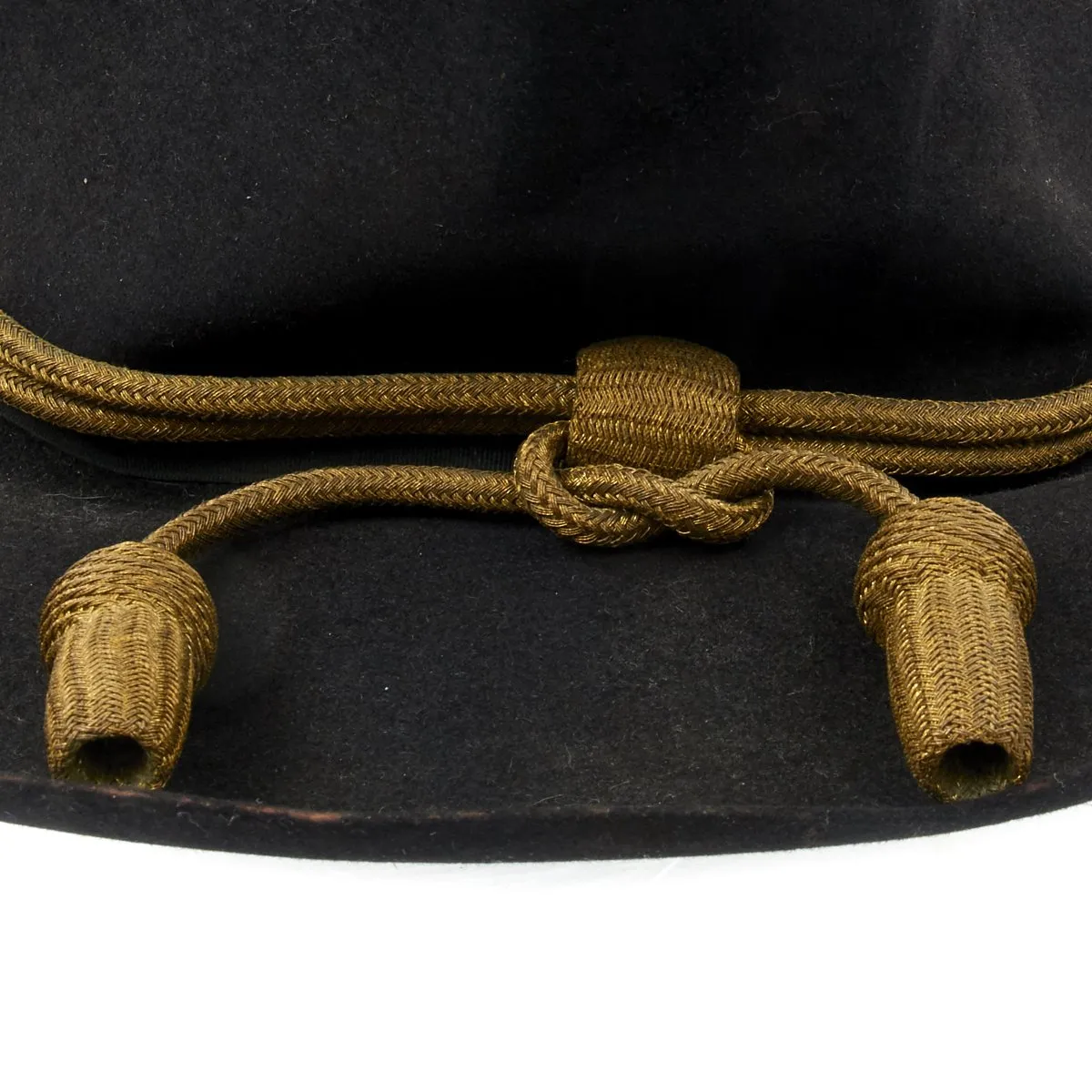 Original U.S. Civil War 27th Michigan Surgeon Black Campaign Hat with Notarized Letter of Authenticity