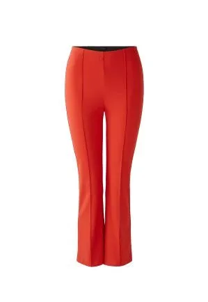 Oui Jersey Trousers Aura Orange