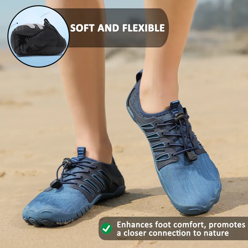 Outdoor Beach Shoes Five-finger Swimming/Diving/Wading/River Tracking Water Shoes Sports Fitness Non-slip Barefoot Shoes (Unisex)