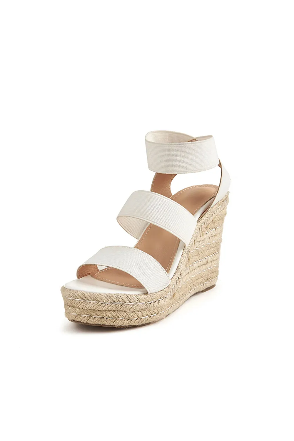 Outdoor Peep Toe Wedge Heel Shoes With Ankle Strap