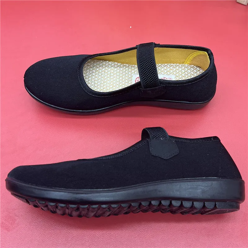 Popular Innovative Women's Cloth Black Canvas Shoes