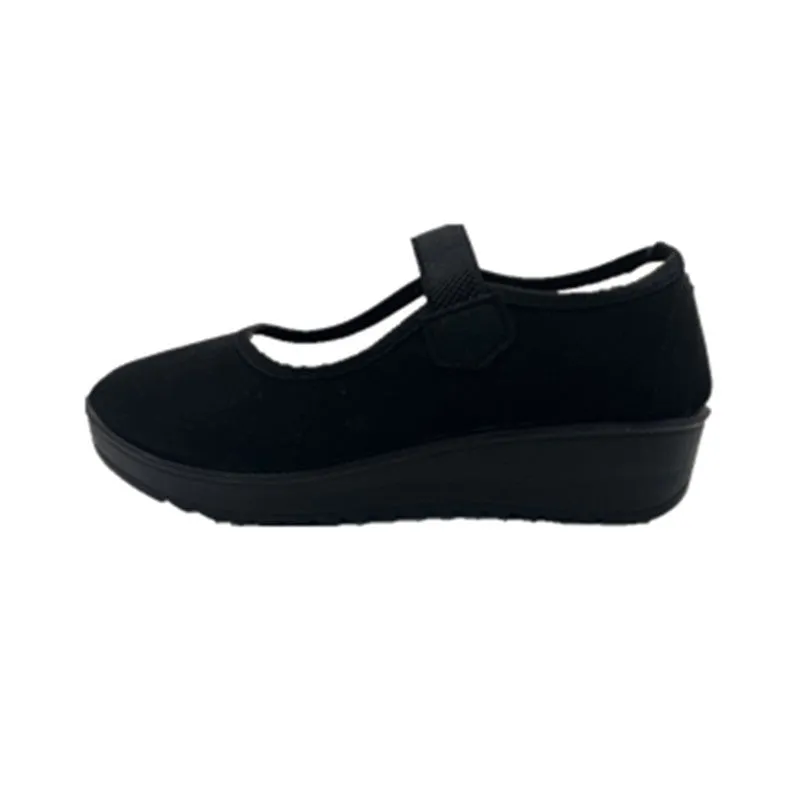 Popular Innovative Women's Cloth Black Canvas Shoes