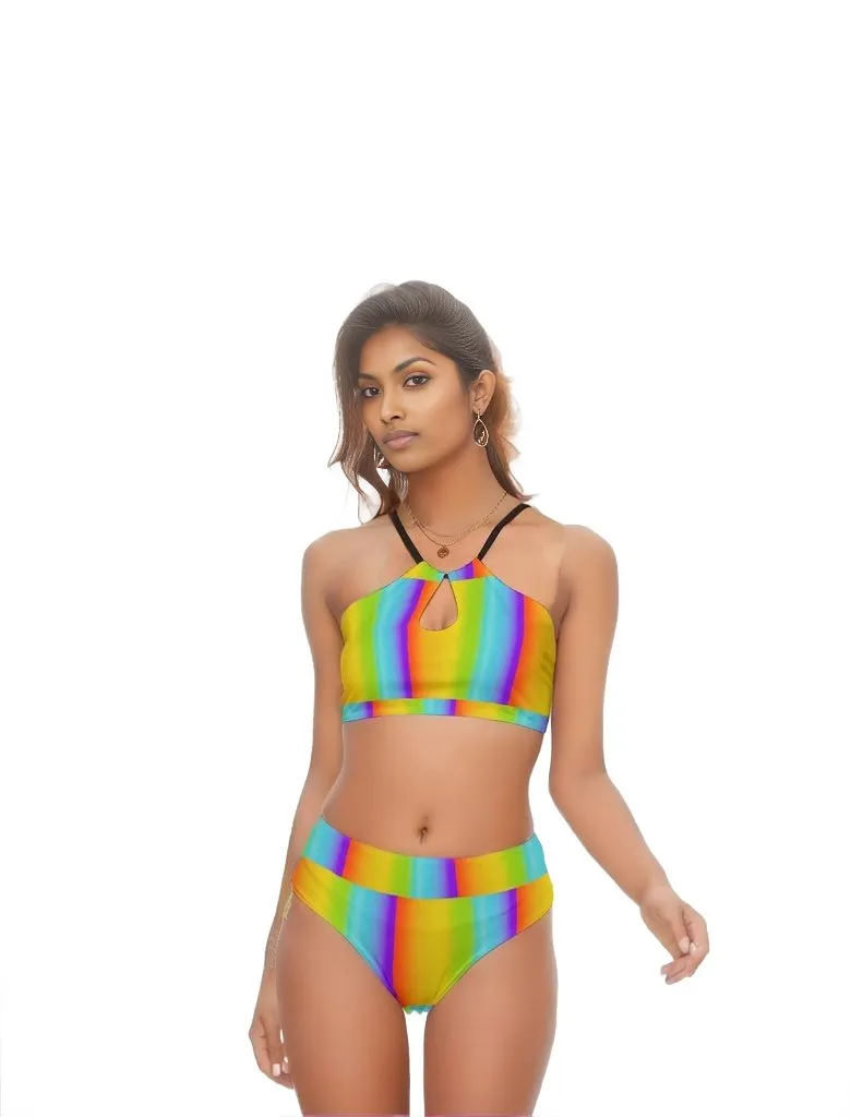 Rainbow Women's Cami Keyhole Swimsuit