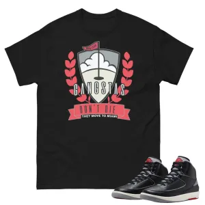 RETRO 2 BLACK CEMENT Gangstas SHIRT