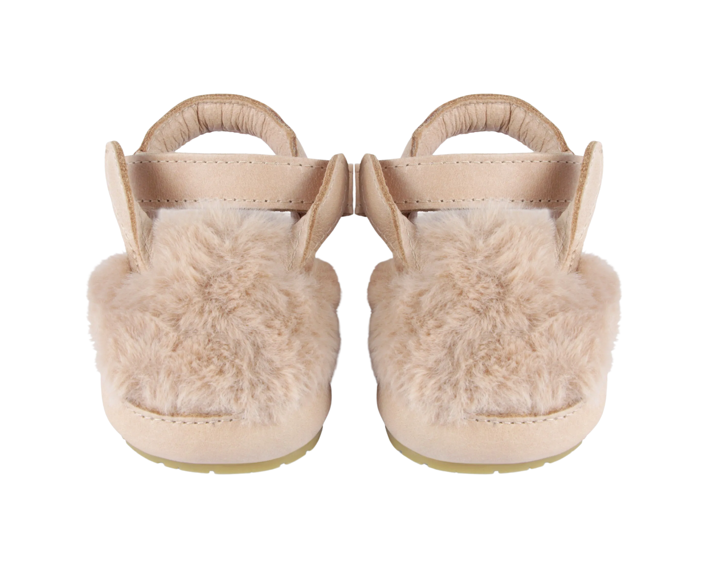 Romi Sandals | Fluffy Bunny | Light Rust Leather