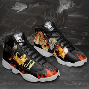 Sanji Diable Jambe Sneakers Custom Anime OP Shoes Fan Gift Idea