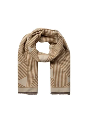 Soya Concept Florence 1 Scarf Desert Brown Print