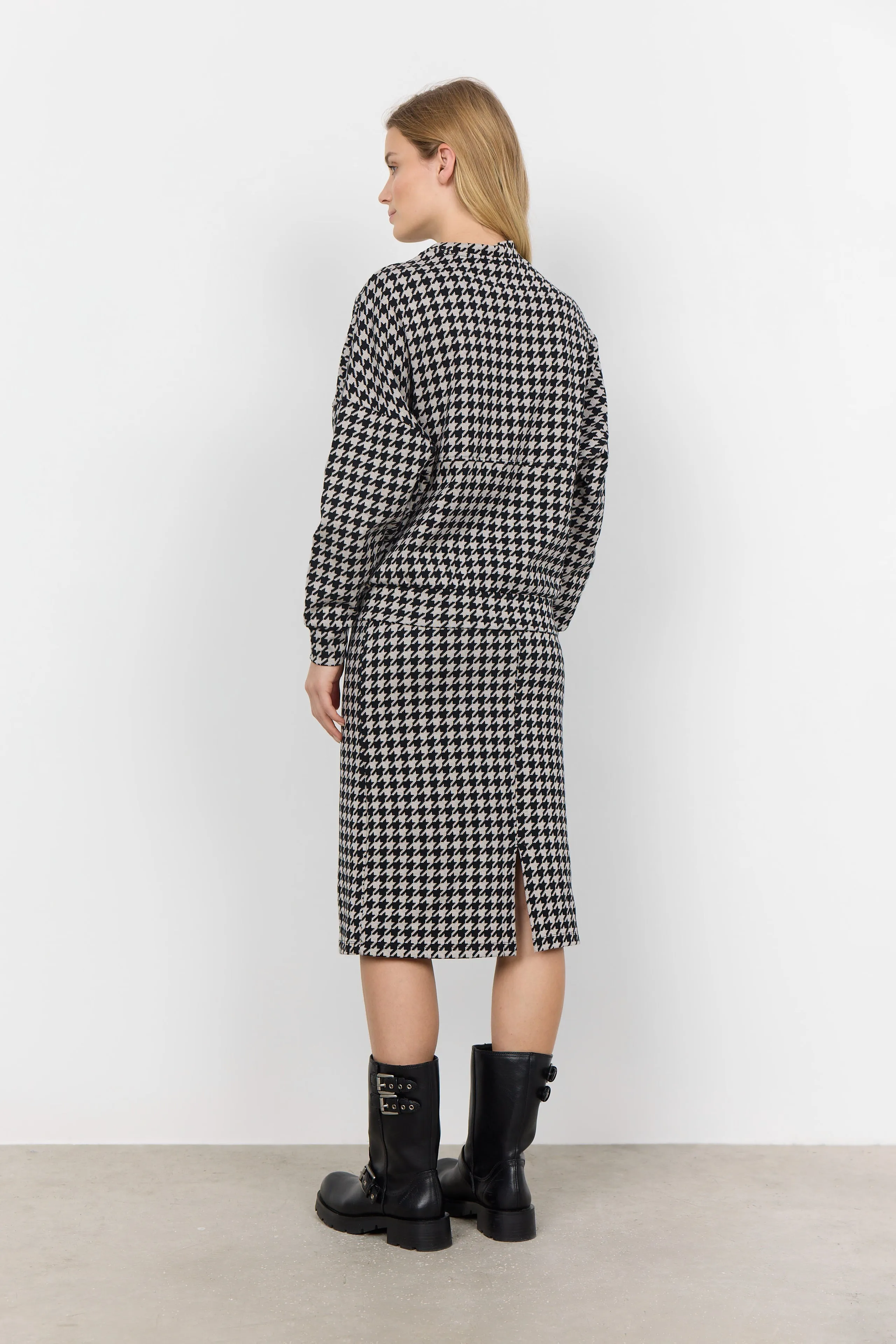 Soya Concept Idina 1 Jacket Houndstooth Pattern