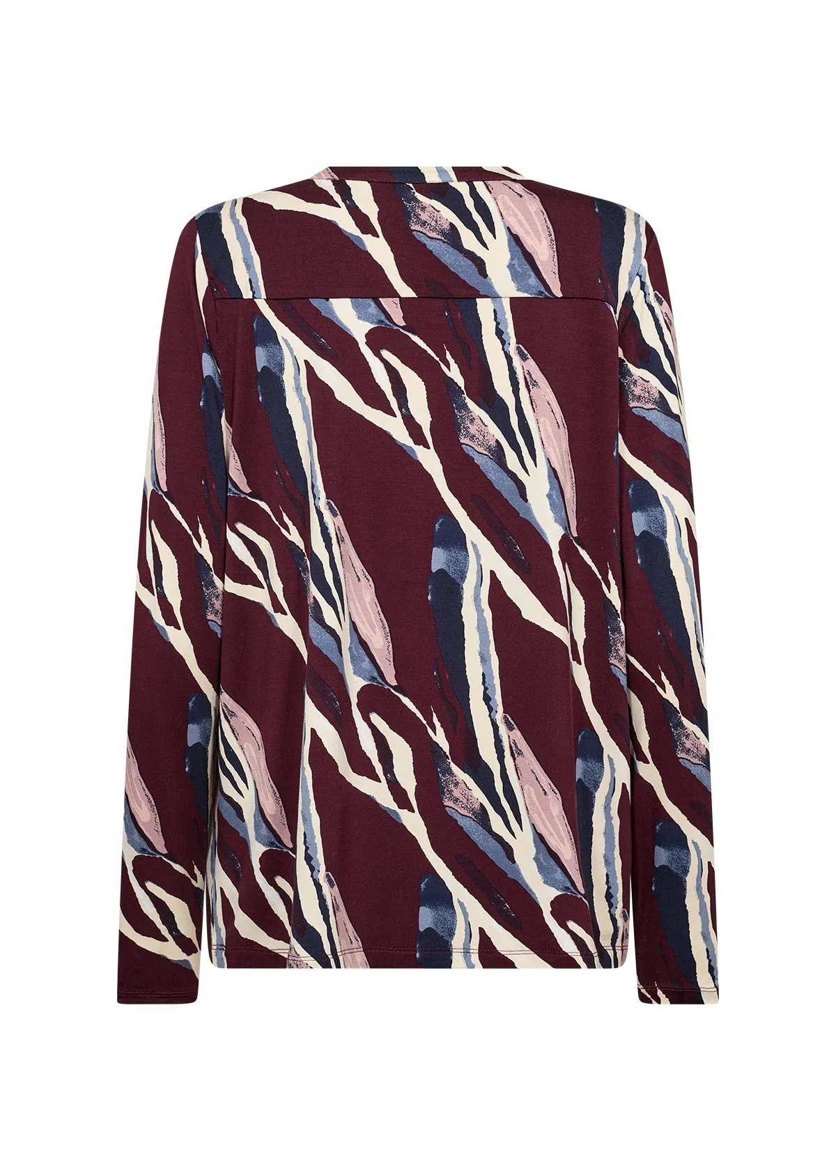 Soya Concept Marica AOP 305 Blouse Wine Print