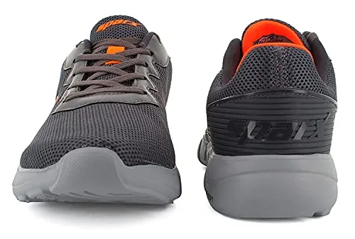 Sparx Men Dark Grey Neon Orange Sports Shoes