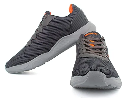 Sparx Men Dark Grey Neon Orange Sports Shoes